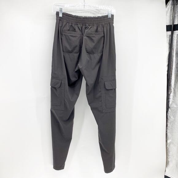 ATHLETA Flux Tapered Leg Pants Cargo Charcoal grey athleisure hiking size 2 - Picture 2 of 7